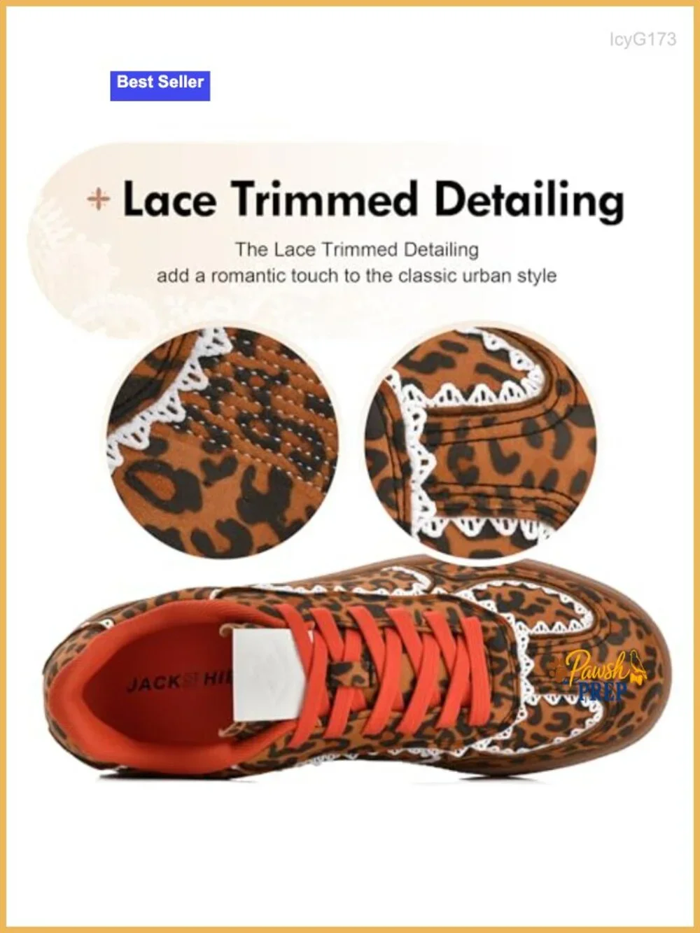 Women's Lace-Up Fashion Sneakers Arch Support Memory Foam Casual Shoes